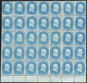 Sale 1209, Lot 1113, 1861-66 Issue (Scott 56-78)