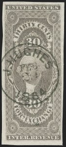 Sale 1209, Lot 1474, Revenues: First Issue Imperforate (R1a-R76a)