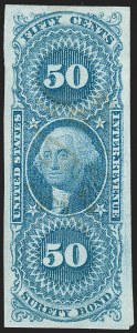 Sale 1209, Lot 1480, Revenues: First Issue Imperforate (R1a-R76a)