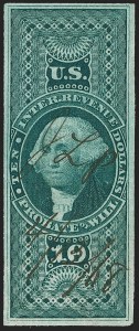 Sale 1209, Lot 1506, Revenues: First Issue Imperforate, cont. (R77a-R102a)