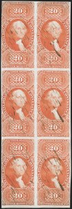 Sale 1209, Lot 1537, Revenues: First Issue Imperforate Multiples