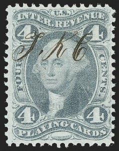 Sale 1209, Lot 1564, Revenues: First Issue Perforated