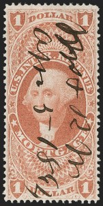 Sale 1209, Lot 1567, Revenues: First Issue Perforated