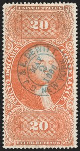 Sale 1209, Lot 1572, Revenues: First Issue Perforated