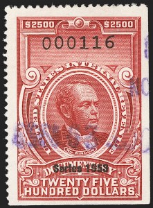 Sale 1209, Lot 1614, Revenues: Third Issue thru Documentary