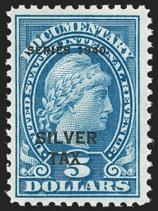 Sale 1209, Lot 1638, Revenues: Silver Tax thru Narcotics