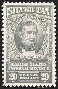 Sale 1209, Lot 1647, Revenues: Silver Tax thru Narcotics