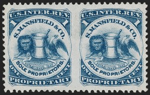 Sale 1212, Lot 528, Private Die Medicine Stamps: M thru R