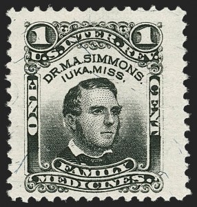 Sale 1212, Lot 552, Private Die Medicine Stamps: S thru Z