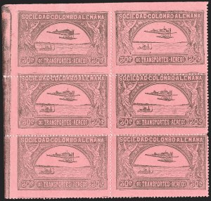 Sale 1213, Lot 508, 1920 30-Cent Black on Rose (C14), incl. Flight Covers