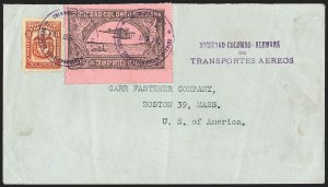 Sale 1213, Lot 517, 1920 30-Cent Black on Rose (C14), incl. Flight Covers