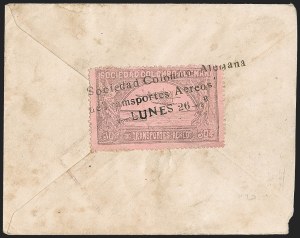 Sale 1213, Lot 523, 1920 30-Cent Black on Rose (C14), incl. Flight Covers