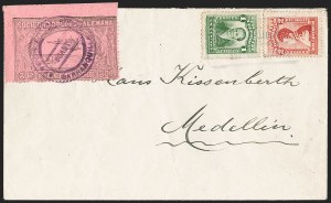 Sale 1213, Lot 526, 1920 30-Cent Black on Rose (C14), incl. Flight Covers