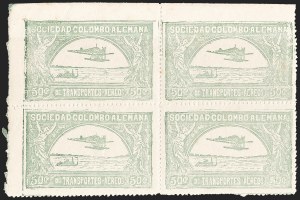 Sale 1213, Lot 529, 1920 50-Cent Pale Green (C16), incl. Flight Covers