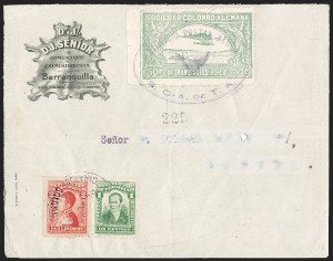 Sale 1213, Lot 531, 1920 50-Cent Pale Green (C16), incl. Flight Covers