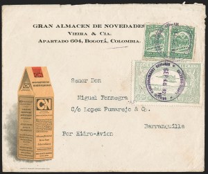 Sale 1213, Lot 533, 1920 50-Cent Pale Green (C16), incl. Flight Covers