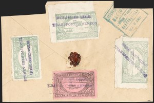 Sale 1213, Lot 535, 1920 50-Cent Pale Green (C16), incl. Flight Covers