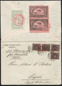 Sale 1213, Lot 539, 1920 50-Cent Pale Green (C16), incl. Flight Covers