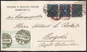 Sale 1213, Lot 540, 1920 50-Cent Pale Green (C16), incl. Flight Covers