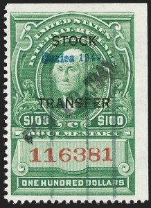 Sale 1217, Lot 1461, Revenues - Proprietary, Stock Transfer