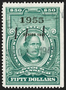 Sale 1217, Lot 1465, Revenues - Proprietary, Stock Transfer