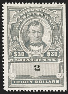Sale 1217, Lot 1476, Revenues - Silver Tax, Revenue Stamped Paper, Revenue Group Lots