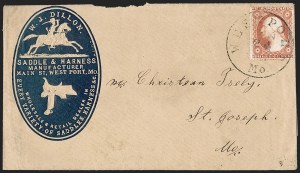 Sale 1217, Lot 561, 3c 1851-57 Issues - Illustrated, Advertising and Campaign Covers