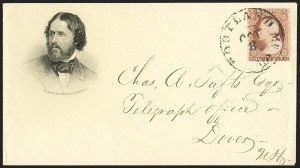 Sale 1217, Lot 569, 3c 1851-57 Issues - Illustrated, Advertising and Campaign Covers