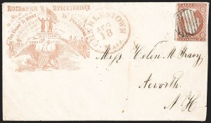 Sale 1217, Lot 570, 3c 1851-57 Issues - Illustrated, Advertising and Campaign Covers