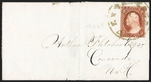 Sale 1217, Lot 593, 3c 1851-57 Issues - Unusual Postal Markings and Cancels