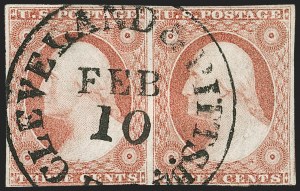 Sale 1217, Lot 599, 3c 1851-57 Issues - Railroads and Waterways