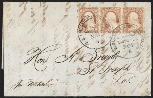 Sale 1217, Lot 611, 3c 1851-57 Issues - Railroads and Waterways