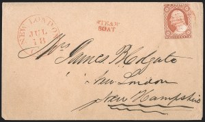 Sale 1217, Lot 615, 3c 1851-57 Issues - Railroads and Waterways