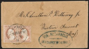 Sale 1217, Lot 622, 3c 1851-57 Issues - Carriers, Locals and Western Mails