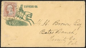 Sale 1217, Lot 625, 3c 1851-57 Issues - Carriers, Locals and Western Mails