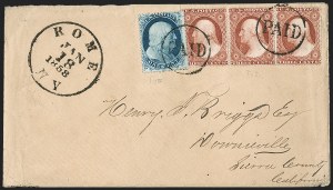 Sale 1217, Lot 630, 3c 1851-57 Issues - Carriers, Locals and Western Mails