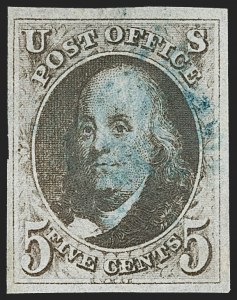 Sale Number 1217, Lot Number 657, 1847 Issue (Scott 1-2)