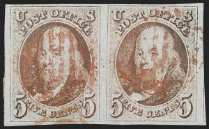 Sale 1217, Lot 666, 1847 Issue (Scott 1-2)