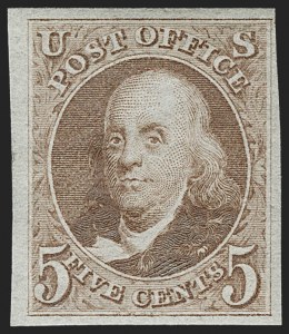 Sale 1217, Lot 686, 1875 Reproduction of 1847 Issue (Scott 3-4)