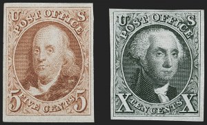 Sale 1217, Lot 694, 1875 Reproduction of 1847 Issue (Scott 3-4)