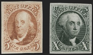 Sale 1217, Lot 695, 1875 Reproduction of 1847 Issue (Scott 3-4)