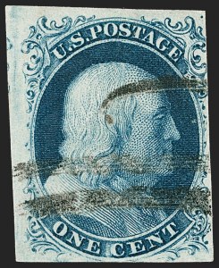 Sale 1217, Lot 709, 1c 1851-56 Issue (Scott 6-9)