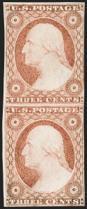 Sale 1217, Lot 721, 3c-12c 1851-56 Issue (Scott 10-17)