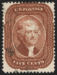 Sale 1217, Lot 768, 5c 1857-60 Issue (Scott 27-30A)
