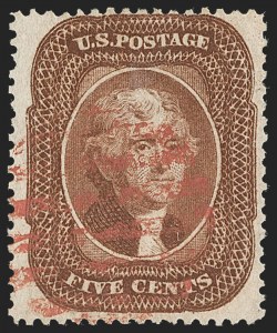 Sale 1217, Lot 778, 5c 1857-60 Issue (Scott 27-30A)