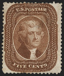 Sale 1217, Lot 780, 5c 1857-60 Issue (Scott 27-30A)