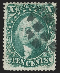 Sale 1217, Lot 786, 10c-90c 1857-60 Issue (Scott 31-39)