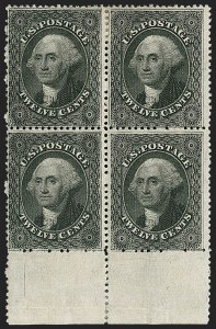 Sale 1217, Lot 790, 10c-90c 1857-60 Issue (Scott 31-39)