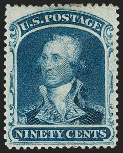 Sale 1217, Lot 794, 10c-90c 1857-60 Issue (Scott 31-39)