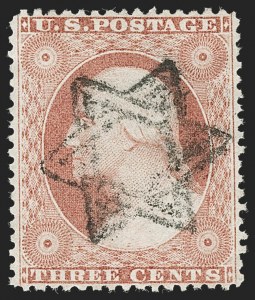 Sale 1219, Lot 103, 3c 1857-60 Issue (Scott 25-26A)